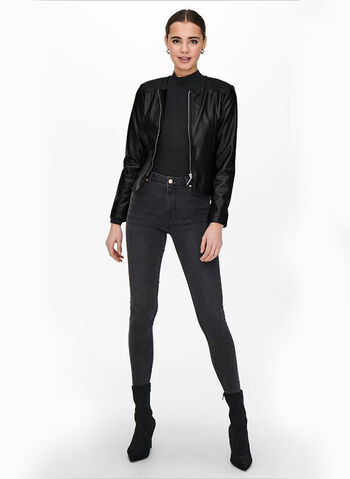 GIUBBOTTO SAMARY ECOPELLE, BLACK, small