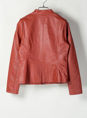 GIUBBOTTO MELISSA ECOPELLE, RED OCHRE, small