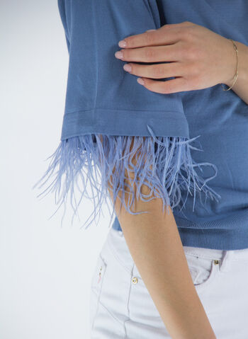 MAGLIA PIUME STRUZZO, G7HC OCEANO, small