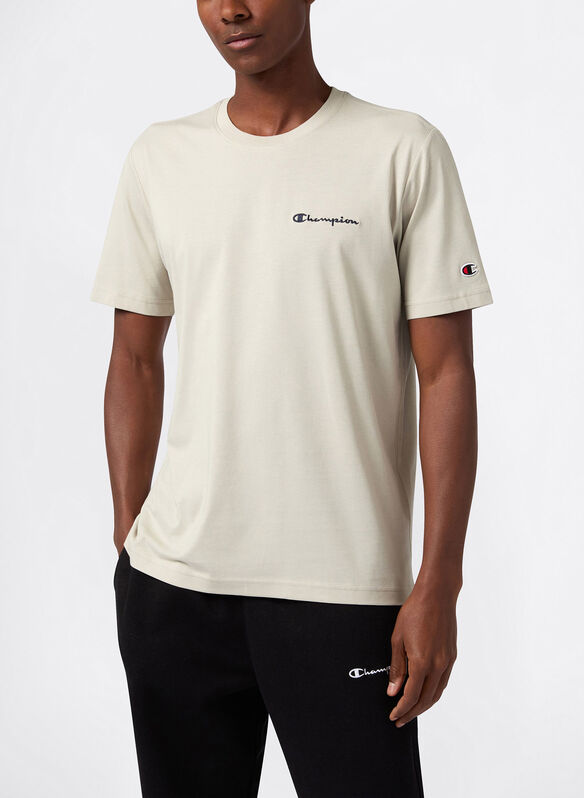 T-SHIRT CON LOGO RICAMATO PICCOLO ICONS, YS152 CREMA, medium