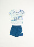 COMPLETO T-SHIRT+ SHORTS JORDAN BIMBO, U1R BLUE, thumb