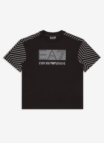 T-SHIRT GRAPHIC RAGAZZO, UC001 BLK, small