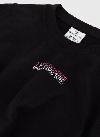 T-SHIRT LOGO RAGAZZA, KK001 BLK, small