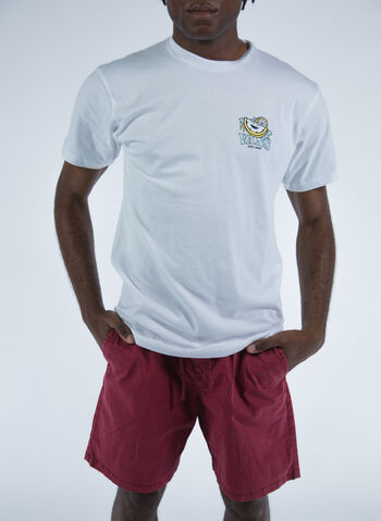 T-SHIRT EASY PEASY, WHT, small