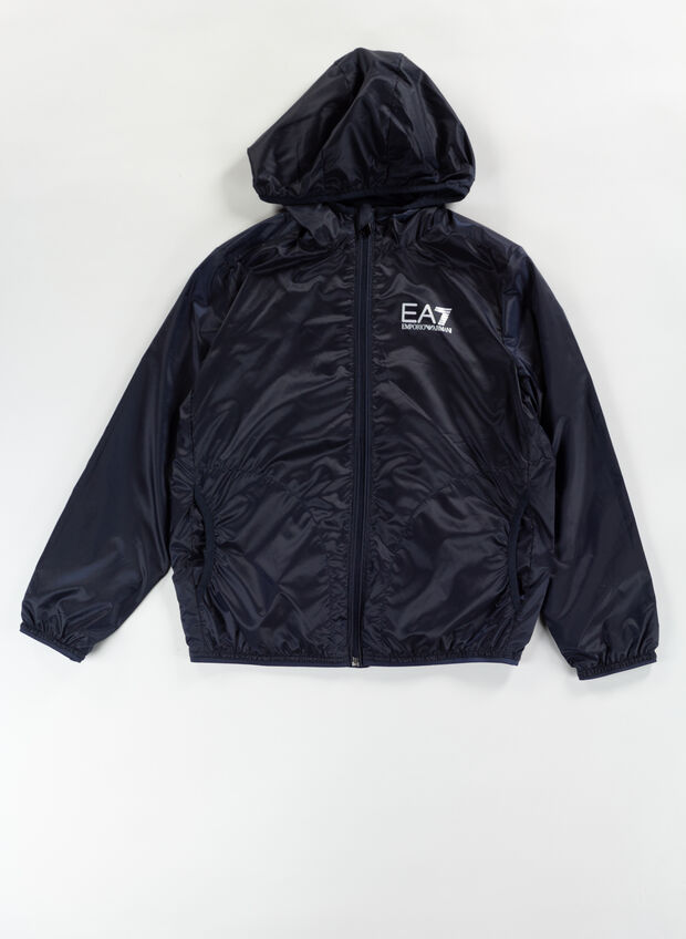 KWAY CON CAPPUCCIO RAGAZZO, 1554 NVY, large