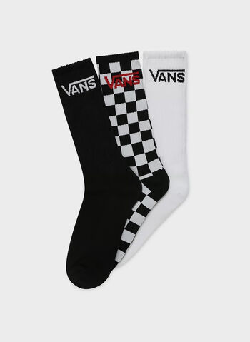 CALZA LOGO 3 PAIA UNISEX, BLKWHT, small