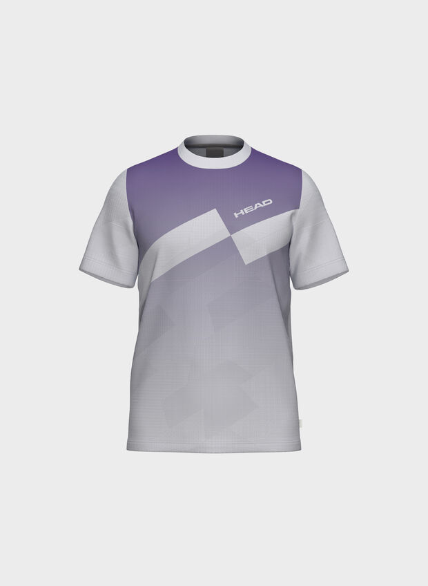 MAGLIA PRO PADEL-TENNIS, PUXP PURPLEGREY, large