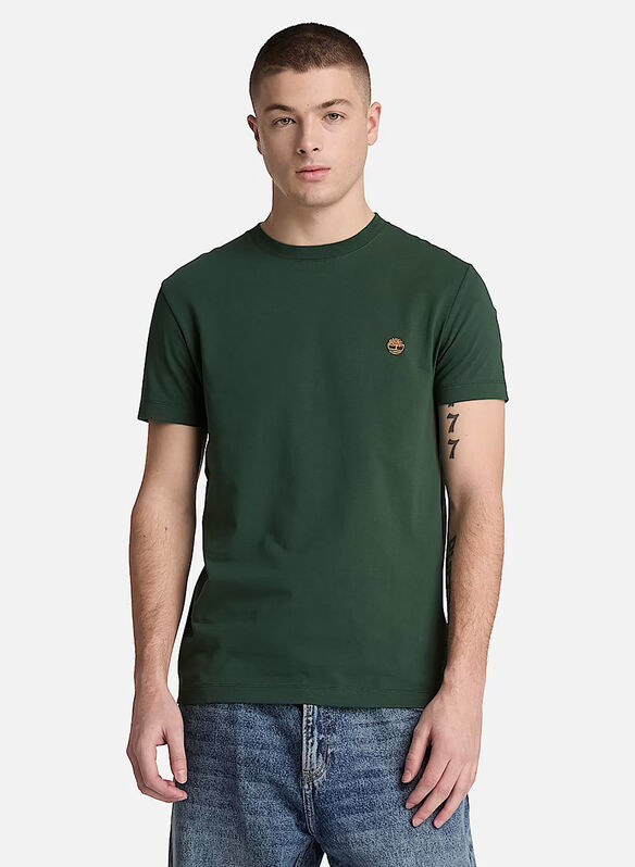 T-SHIRT MICRO LOGO, - GREEN, medium
