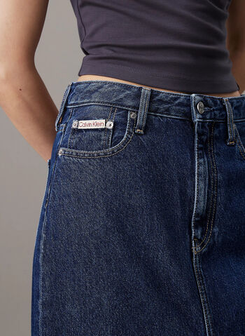 GONNA MIDI IN DEMIN CON SPACCO FRONTALE, 1BJ SCURO, small