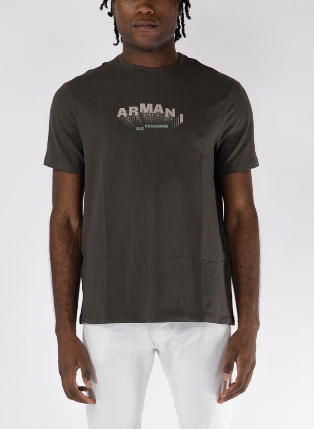 T-SHIRT CON LOGO, 1897 BLK OLIVE, large