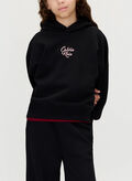 FELPA HOODIE GRAPHIC LOGO RAGAZZA, BEH BLK, thumb