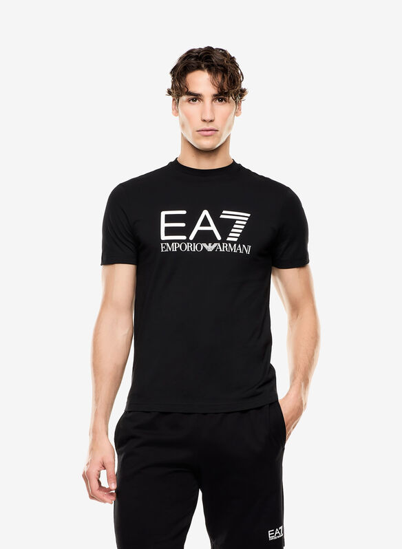 T-SHIRT CORE IDENTITY IN JERSEY DI COTONE, UC001 BLK, medium