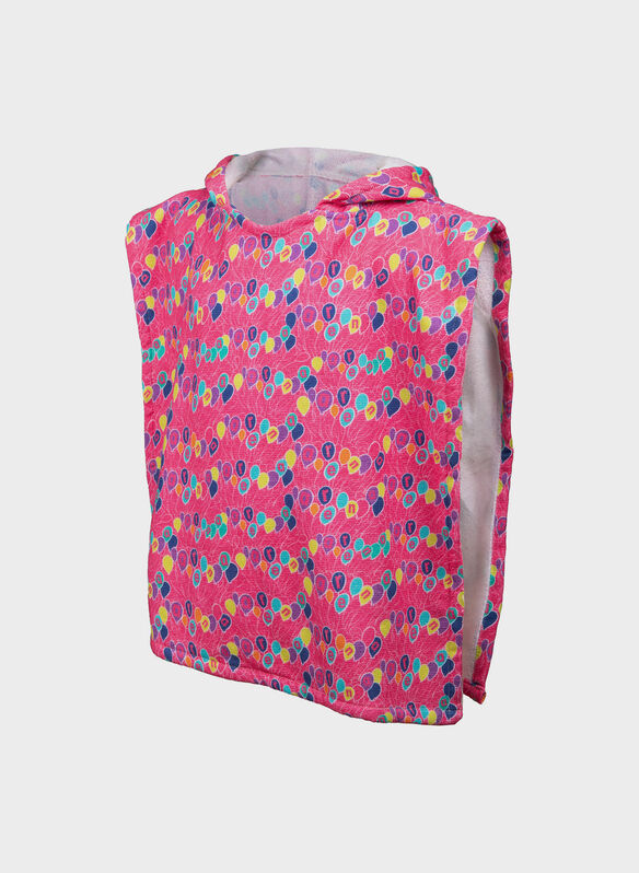 PONCHO TERRY PARTY INFANT, 905 FUX MULTI, medium