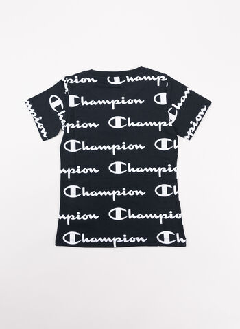 T-SHIRT ALL OVER RAGAZZA, KL001BLK, small