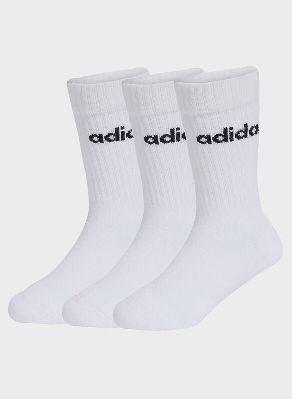 CALZA 3 PAIA CREW, - WHT, medium