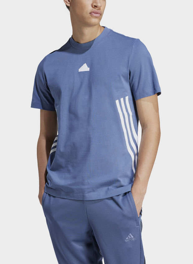 T-SHIRT GIROCOLLO TRIPLE STRIPES, PRELOVED INK, large