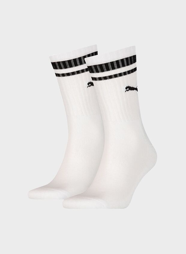 CALZA 2PP CREW HERITAGE UNISEX, 002 WHT, large