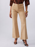PANTALONE FLARE CON BOTTONI LOGATI, 41208 BEIGE, thumb