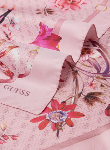 FOULARD CON STAMPA FLOREALE, ROS ROSE, small