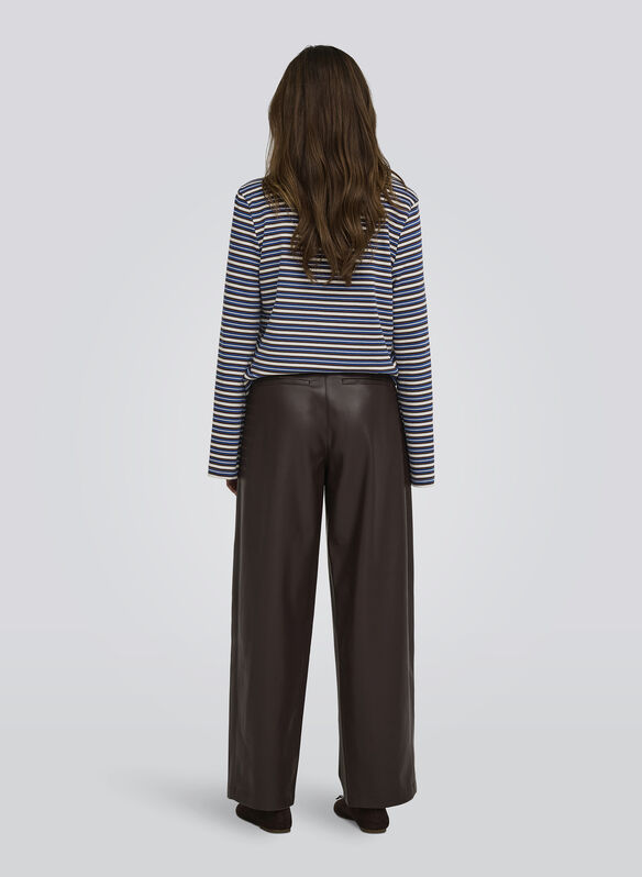 PANTALONE ONLNELI ECOPELLE BARREL, CHOCOLATE TORTE, medium