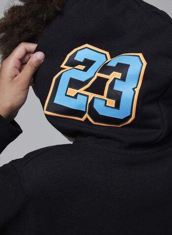 FELPA JORDAN CON CAPPUCCIO RAGAZZO, 023 BLK, small