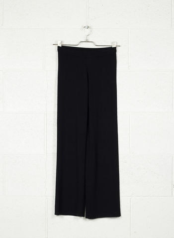 PANTALONE PALAZZO VISCOSA, 99BLK, small