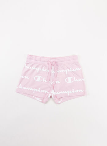 SHORTS LOGO ALL OVER RAGAZZA, PL030PINK, small
