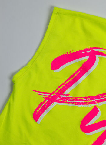 T-SHIRT LOGO FLUO RAGAZZA, 023LIME, small