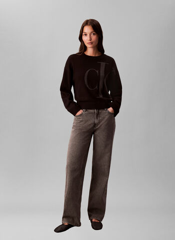 MALGIONE CON MONOGRAMMA JACQUARD, UB1 BLK, small