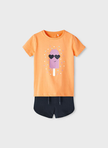 COMPLETO JOELEAN T-SHIRT + SHORT BAMBINA, , small