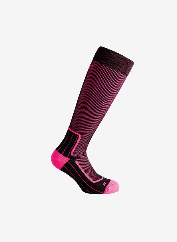 CALZA TREKKING IN LANA, B351 PINK FLUO, large