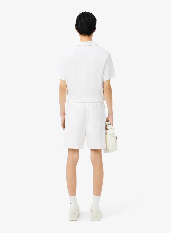 SHORT IN JERSEY TESTURIZZATO, 70V PANNA, medium