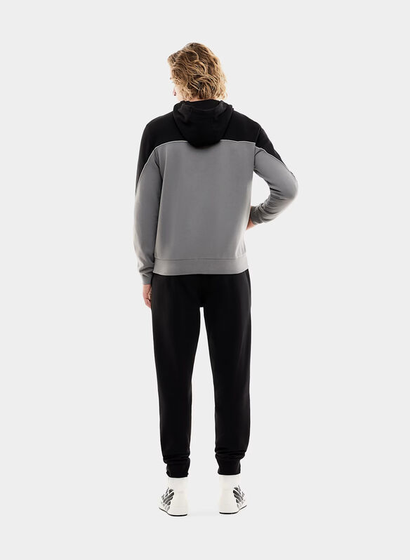TUTA ATHLETIC FULL ZIP, M8014 GREYBLK, medium
