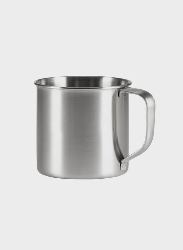 TAZZA INOX CON MANICO, SILVER, large