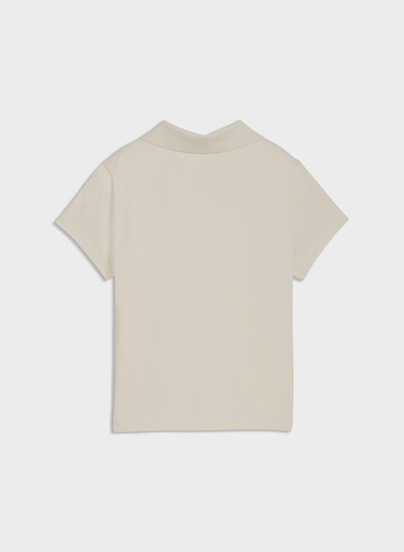 POLO ESS SMALL LOGO JERSEY, 87 ALPINE SNOW, medium