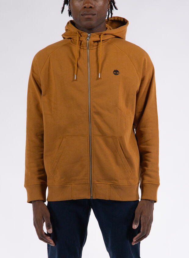 FELPA FULL ZIP MICRO LOGO, P47 CAMMELLO, large