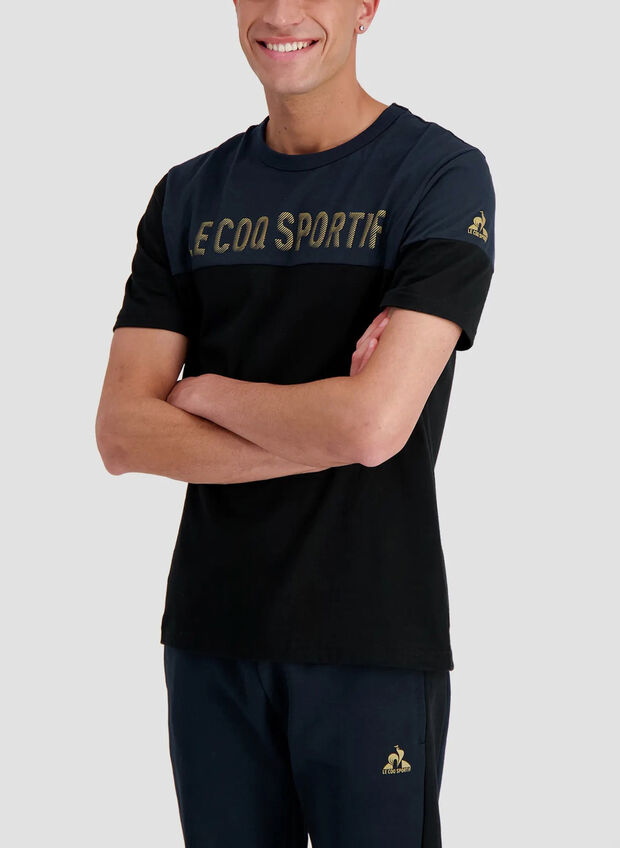 T-SHIRT NOEL LOGO, NVYBLK, large