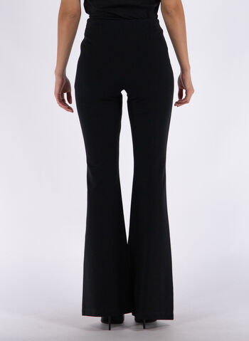PANTALONE BOOTCUT IN TESSUTO TECNICO, 053 BLK, small