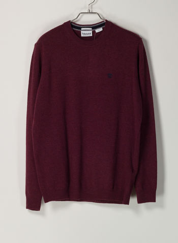 MAGLIONE GIROCOLLO IN LANA MERINO, V15BORDEAUX, small