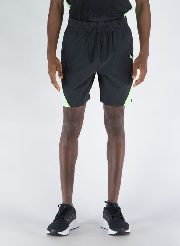 SHORT DA TRAINING FIT 7” IN TESSUTO ELASTICIZZATO, 51 BLKLIME, medium
