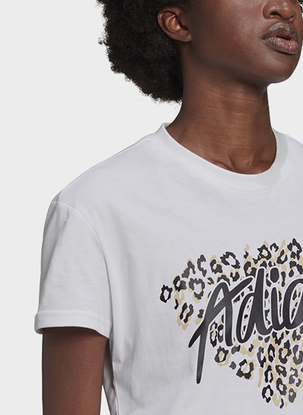 adidas Leopard Graphic Tee - White | adidas Australia