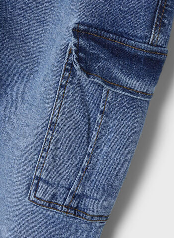 JEANS RYAN CARGO RAGAZZO, MEDIUM BLUE DENIM, small