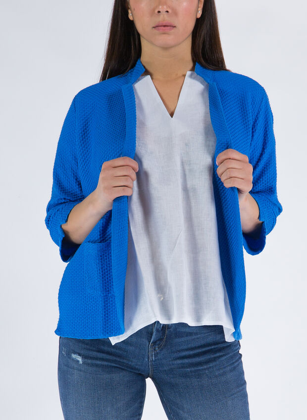 GIACCA APERTA NIDO D'APE, 84 ZAFFIRO, large