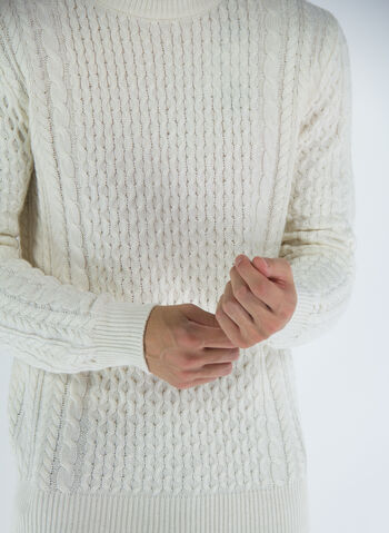 MAGLIONE MISTO LANA A TRECCE, , small