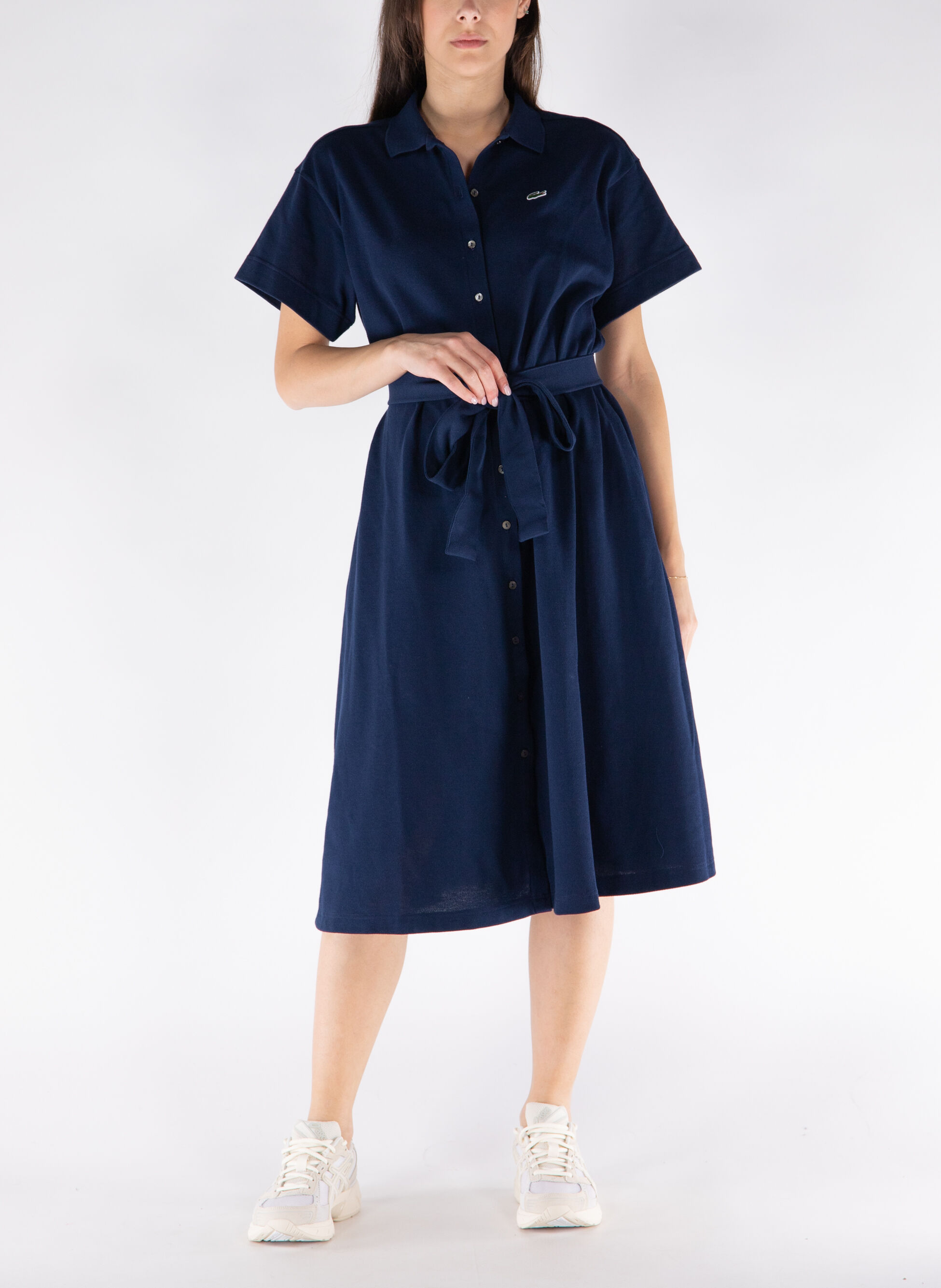 LACOSTE ABITO IN PIQUÉ CON CINTURA a477305-33531 Sport85