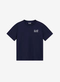 T-SHIRT MICRO LOGO RAGAZZO, UB102 NVY, thumb