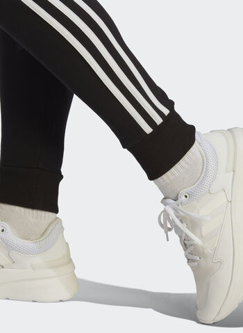 PANTALONE ESSENTIALS 3-STRIPES FRENCH TERRY CUFFED, BLK, small