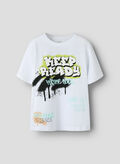 T-SHIRT FLYNN STAMPA RAGAZZO, BRIGHT WHITE, thumb