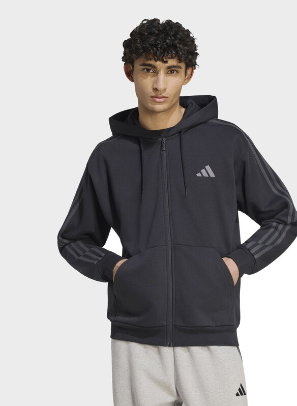 FELPA 3S FL FULL ZIP, - BLK CARBON, medium