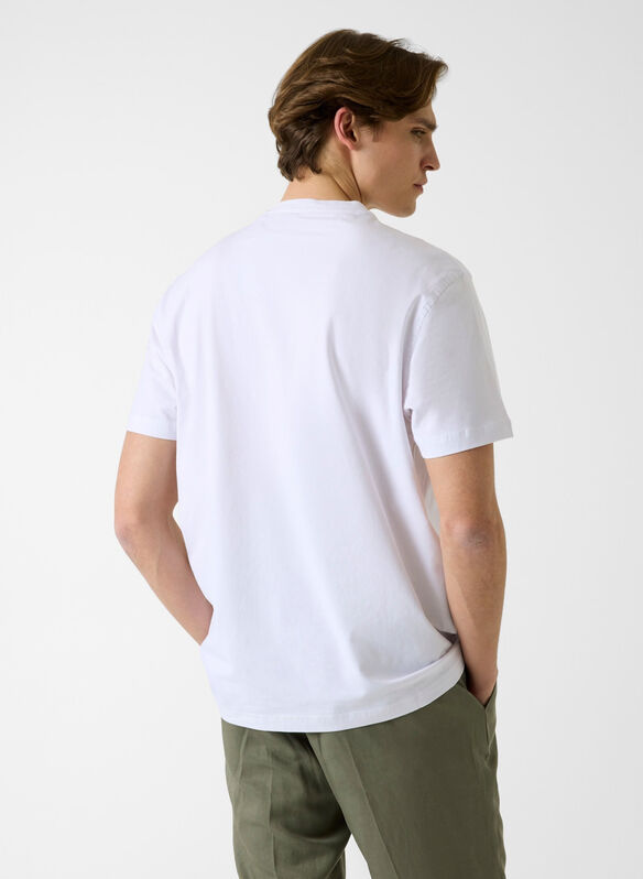 T-SHIRT LOGO RICAMO, G011 WHT, medium